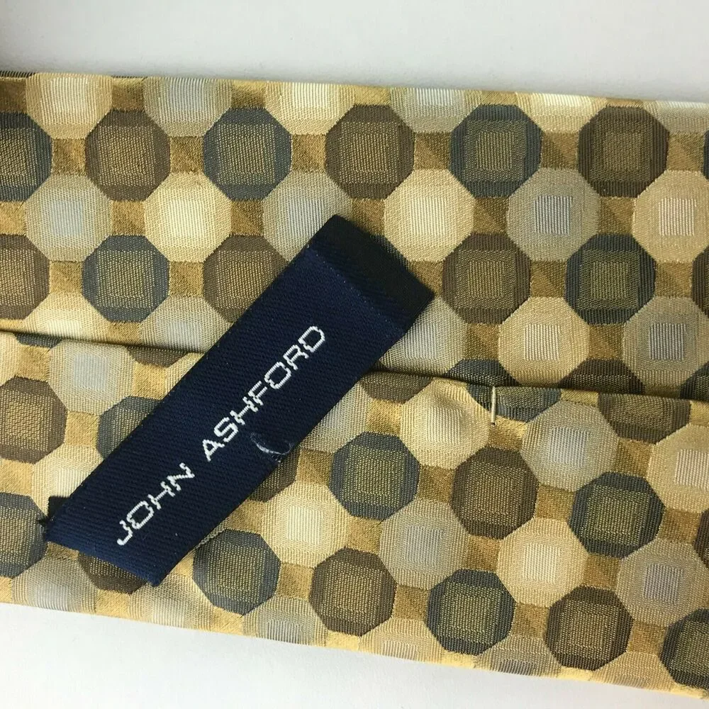 John Ashford Ties 100% Silk Handmade Lot of 3 Ties